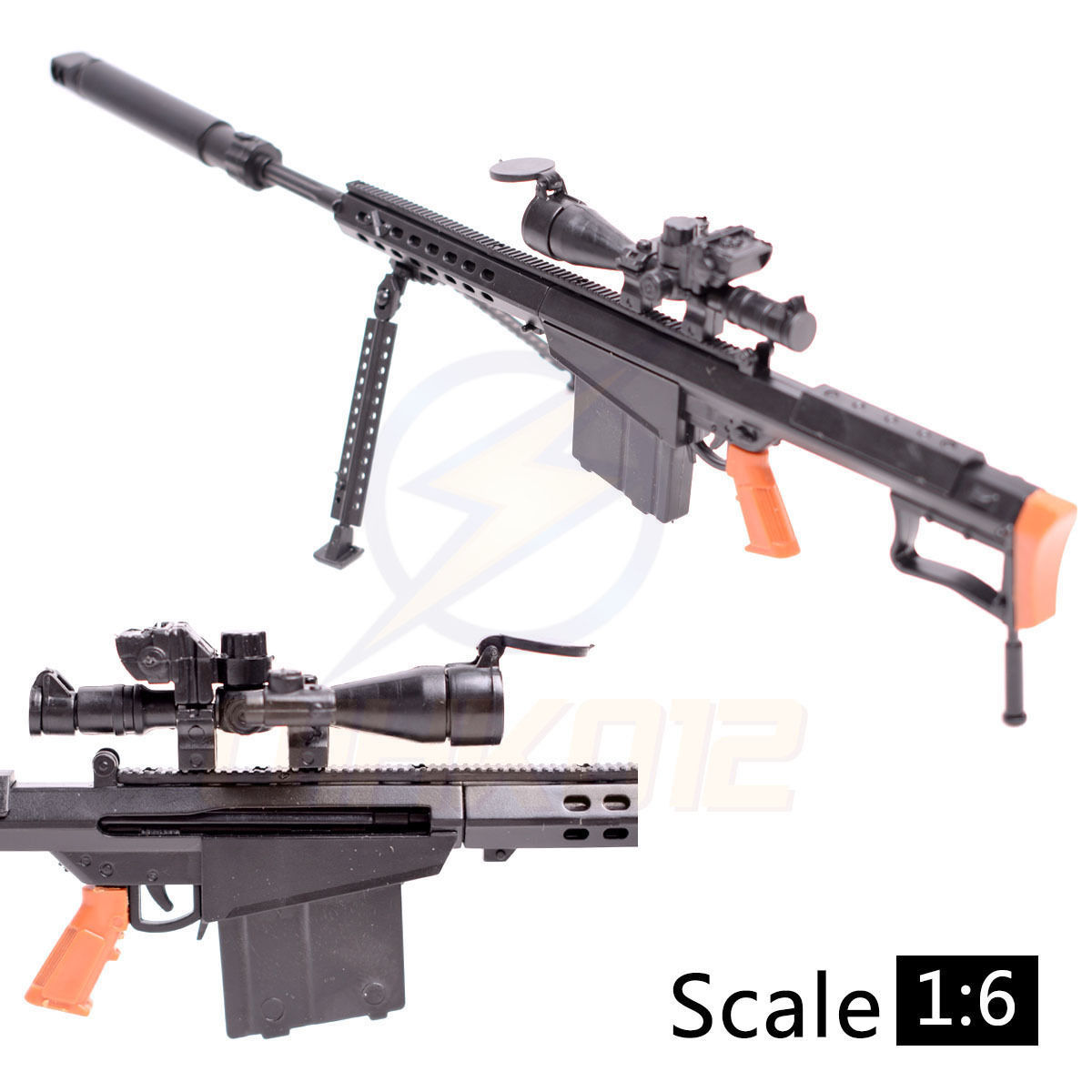 精巧1/3スケール ミニチュア模型 M82A1 ブラック 精巧1/3