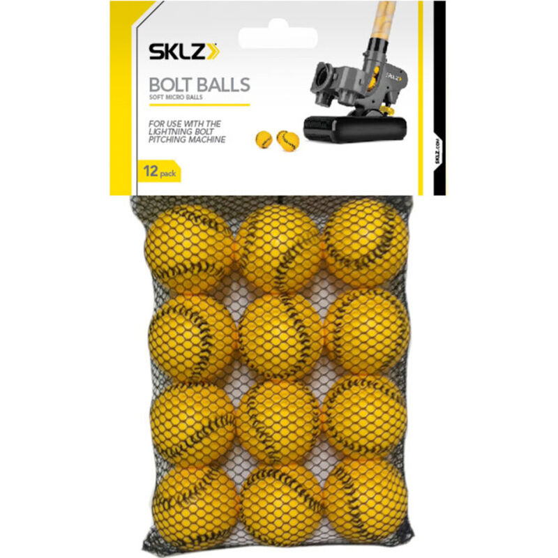 SKLZ Bolt Balls Soft Micro Training Balls - 12 Pack - Yellow