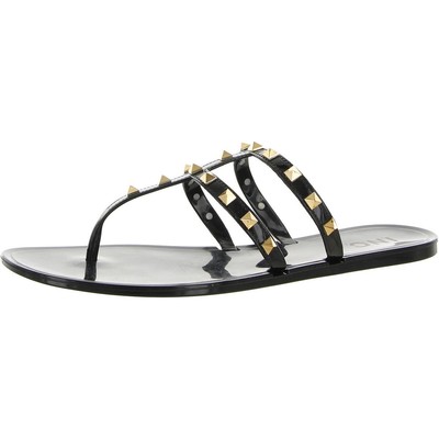 INC Womens Ellie Patent Flip-Flop Slip-on Thong Sandals Shoes BHFO 2741