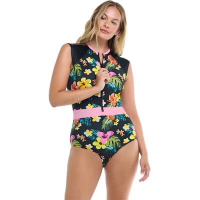 

Рашгард Body Glove Tropical Island Stand Up Paddle - женский, Черный