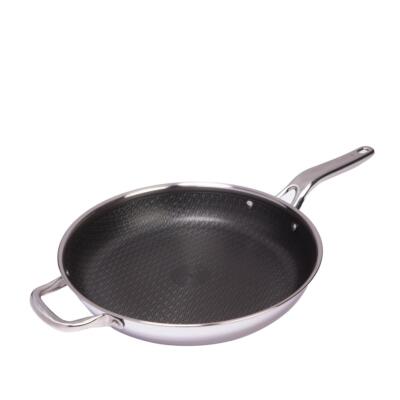 Chef Jet Tila 12" Hybrid Nonstick-Clad Stainless Steel Skillet Refurbished