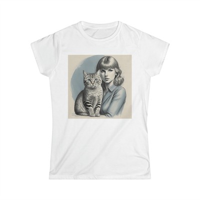 Swiftie Loves Cats T-Shirt, Scottish Fold Cat gift, Swift an
