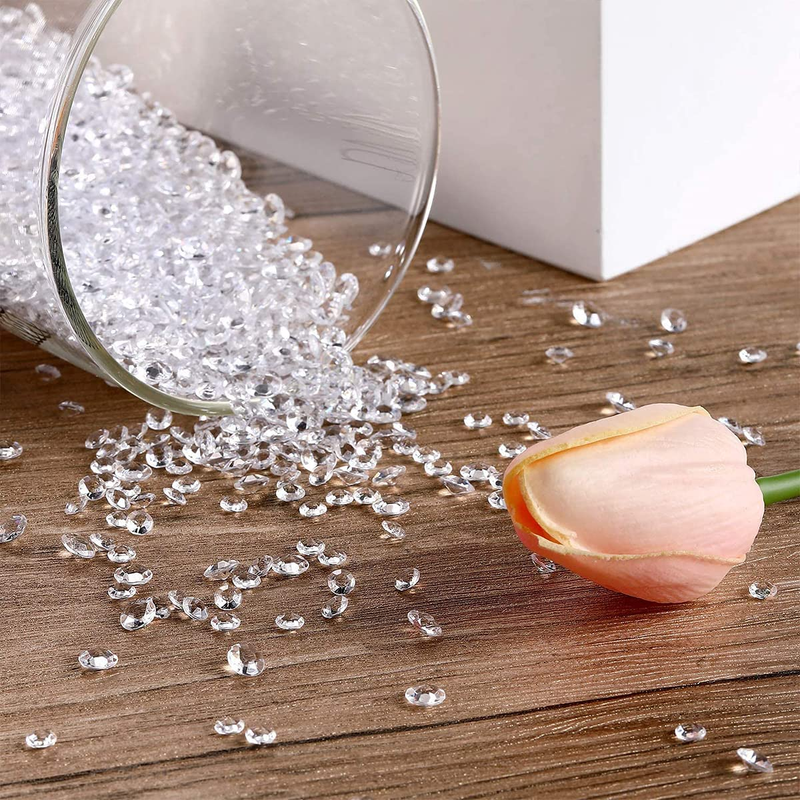 Acrylic Diamond, 5000PCS Clear Crystal Acrylic Diamond for Wedding Table Scatter