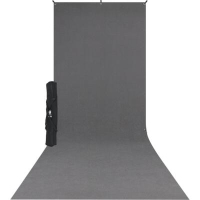 Комплект фонового рисунка Westcott 5x12 X-Drop, устойчивый к образованию морщин, нейтрально-серый Sweep #620SK