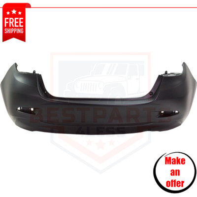 New Rear Bumper Cover TO1100318 primed for 2016-2019 Toyota Yaris Base Sedan