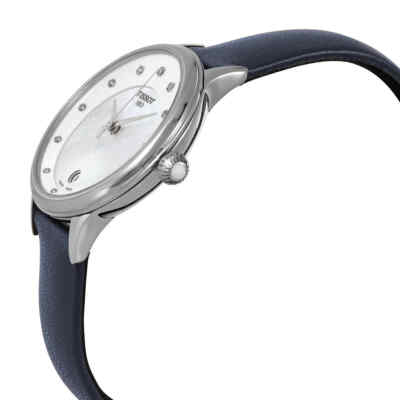 Pre-owned Tissot Odaci-t Quartz Diamond White Mop Dial Ladies Watch T133.210.16.116.00