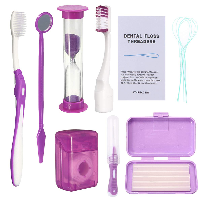 For Teeth, Portable Orthodontic Toothbrush Kit Oral Care Den