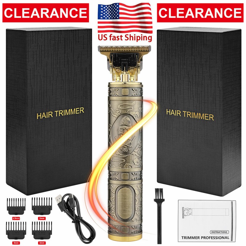 Clearance T-SHAPED Hair Clipper 0 Pitch Hair Beard Shaving Set Hair Trimmer 7238