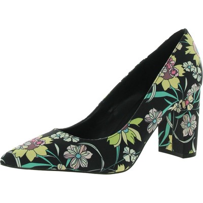 

Marc Fisher Womens Viviene Metallic Pointed Toe Dress Туфли-лодочки на каблуке BHFO 7407, Черный, Viviene
