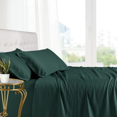 Luxury 100% Viscose Bamboo Cool Softest Bed Sheets and Pillow Cases Deep Pocket