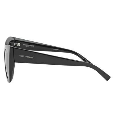 Pre-owned Saint Laurent Black Cat Eye Ladies Sunglasses Sl 552 001 51 Sl 552 001 51
