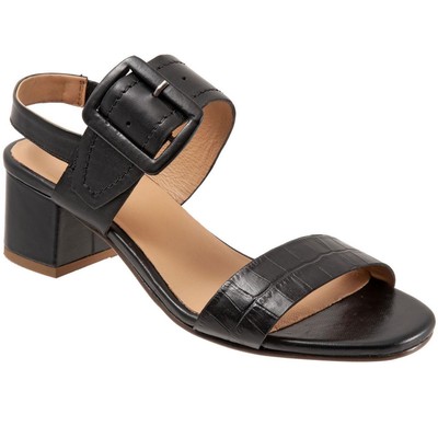 Женские босоножки Trotters Laila черного цвета на плоской подошве, размер 10,5 (B,M) BHFO 2657