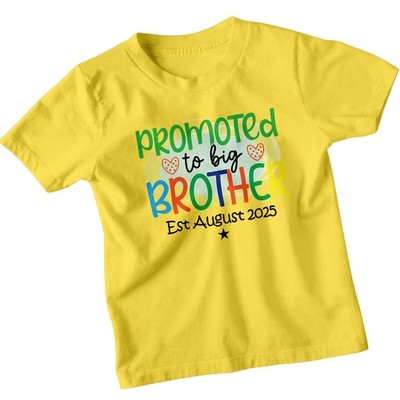 Personalisiertes Promoted To Big Brother Kinder T-Shirt Est August 2025 Neu...