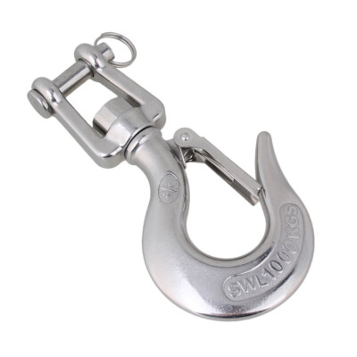 304 Stainless Steel 3/8'' Swivel Eye Clevis Lifting Tone Chain Snap Hook & Latch