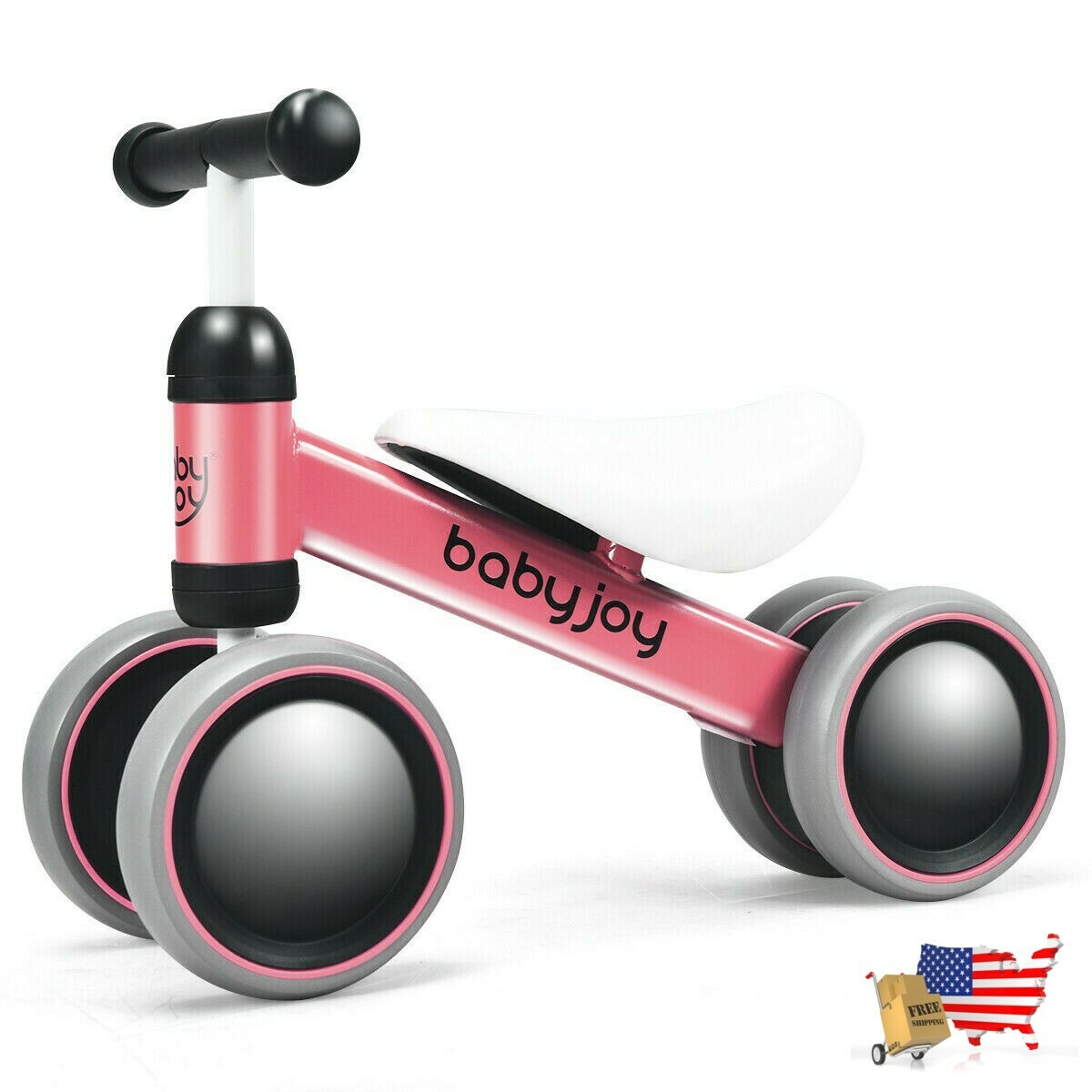 Balance Bikes Ride On Toys 4 Wheels No Pedal Baby Balance Bike Safe And Consider
