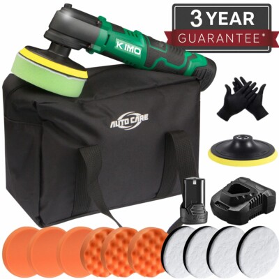 4'' Mini Rotary Polisher Kit Cordless Variable Speed Car Detailing Machine Pad UK