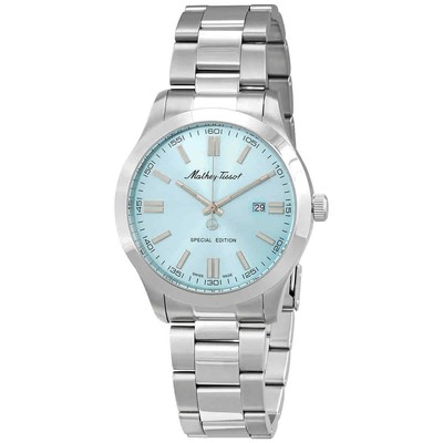 Мужские часы Mathey-Tissot Mathy I Jumbo с синим кварцевым циферблатом H455SK
