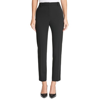 Женские черные узкие брюки прямого кроя до щиколотки DKNY Petites 10P BHFO 9202