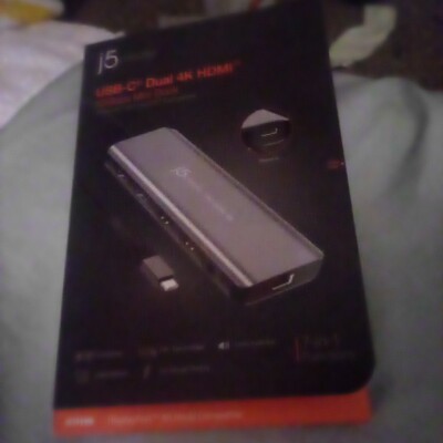 j5create J5 Create USB-C Dual 4K HDMI Mini Dock JCD398 New