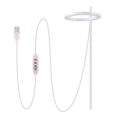 Indoor Dimmable LED Grow Light Plant Growing Full Spectrum Plants Halo Ring Lamp