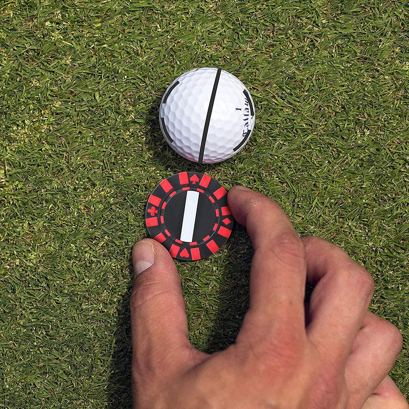 Straight Shot Putt Golf Ball Marker Stencil Alignment Tool