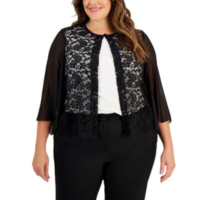 Connected Apparel Womens   Lace Office Wear Cardigan Sweater Plus BHFO 3319