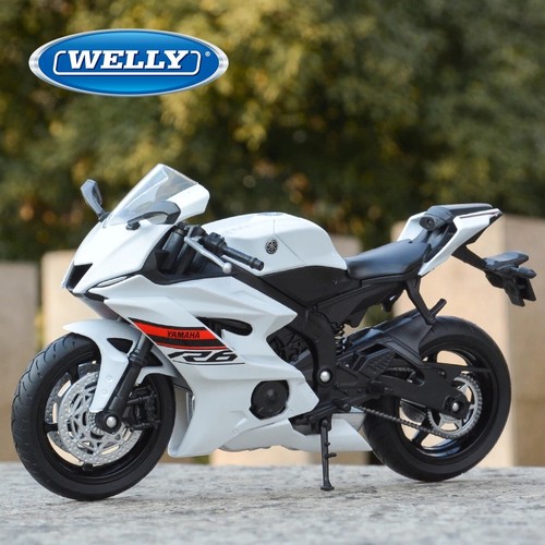 Welly 1:12 2020 YAMAHA YZF R6 White Diecast Motorcycle Model Collection Toy Gift