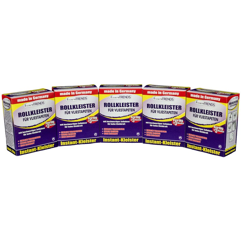 5x Vlieskleister Rollkleister Vliestapeten Kleister 1kg (8,59â¬/1kg)