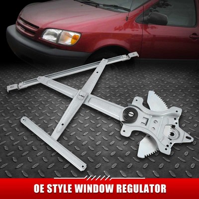 ДЛЯ 98-03 TOYOTA TSIENNA ПЕРЕДНИЙ ЛЕВЫЙ СТЕКЛОПОДЪЕМНИК СО СТОРОНЫ ВОДИТЕЛЯ С ЭЛЕКТРОПРИВОДОМ без ДВИГАТЕЛЯ