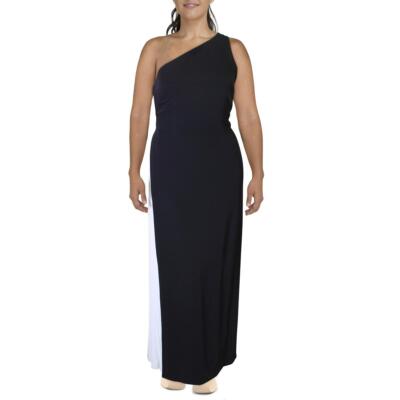 

Женское черное плиссированное вечернее платье Lauren Ralph Lauren Zemira  BHFO 8589, Black/white