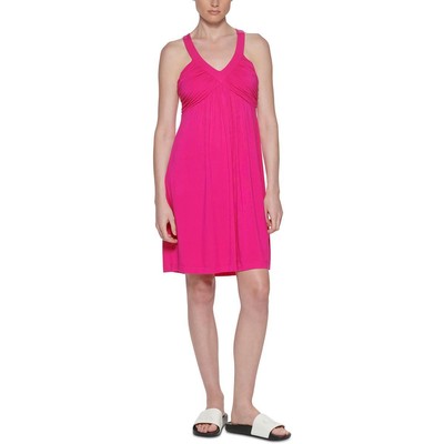 Женский розовый дневной мини-сарафан без рукавов Calvin Klein 10 BHFO 8194