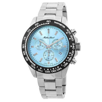 Мужские часы Mathey-Tissot Mathy Chrono с кварцевым хронографом и синим циферблатом H9010CHABU