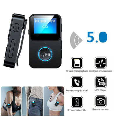 MP3 Player 32GB HiFi Lossless Sound bluetooth Clip Music Voice Recorder Portable