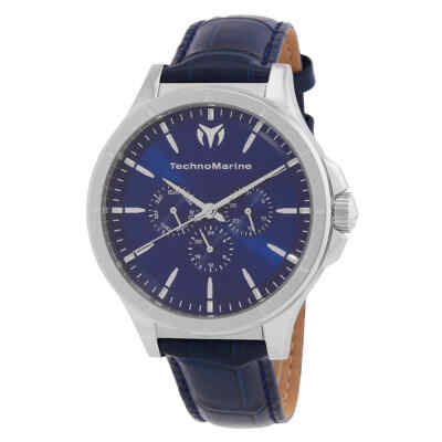 Мужские часы Technomarine MoonSun с кварцевым синим циферблатом TM-822027