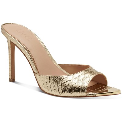 INC Женские туфли на высоком каблуке из искусственной кожи Amra Gold 10.5 Medium (B, M) BHFO 2860