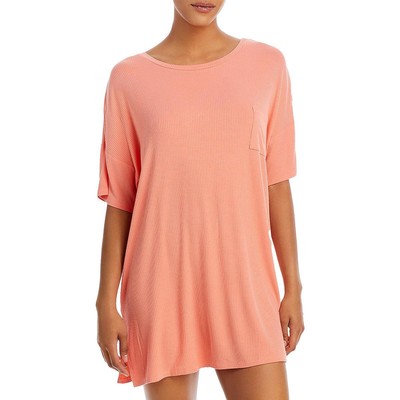 Honeydew Womens Good Times Ribbed Comfy Cozy Sleep Shirt Loungewear BHFO 1043