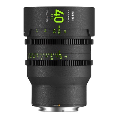 Кинообъектив NiSi ATHENA PRIME 40mm T1.9 без держателя фильтра, Sony E #NICATH40ENF