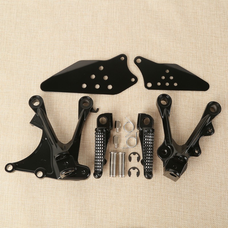 Front Footrests Foot pegs Fit For Kawasaki Ninja ZX6R ZX-6R