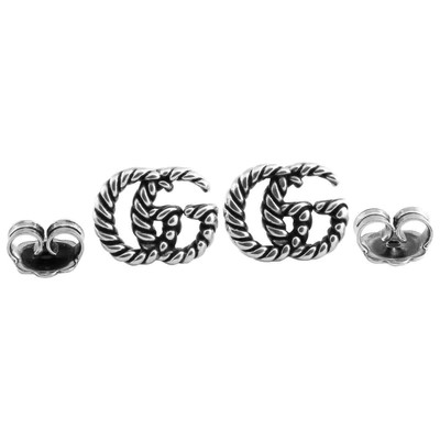 Pre-owned Gucci Double Earrings In Sterling Silver