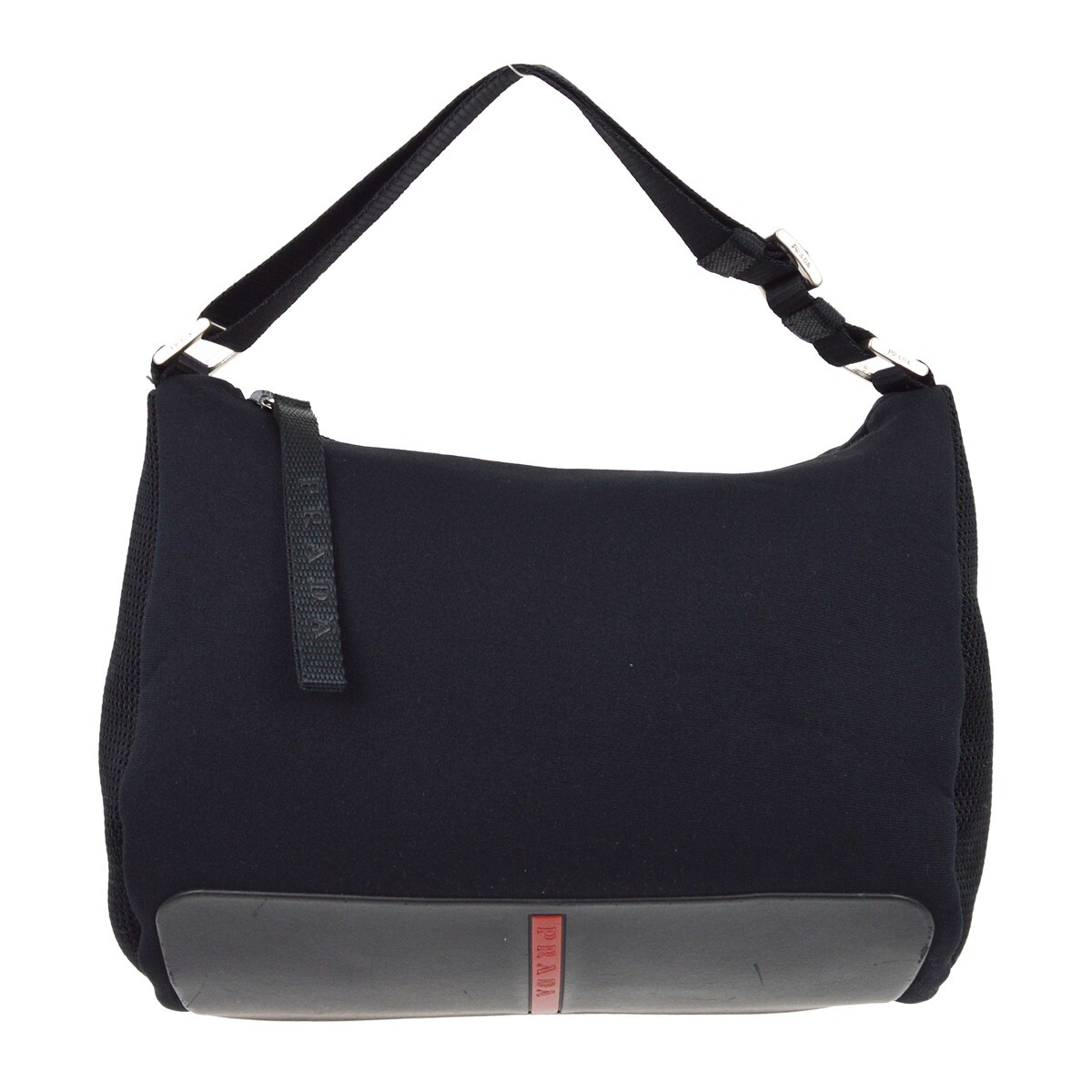 バッグ PRADA SPORT 2000s nylon shoulder bag Vintage 2000s PRADA Black NYLON Shoulder Sporty Nylon Bag