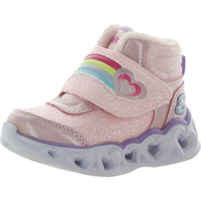 

Skechers Girls Brilliant Rainbow Pink Light-Up Shoes 5 Medium (B,M) Toddler 0485, Pink/lavender