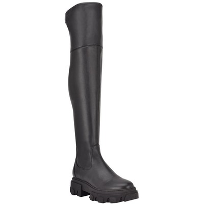

Женские сапоги выше колена Calvin Klein Jeans Linnie 7.5 Medium (B,M) BHFO 7733, Черный, Linnie