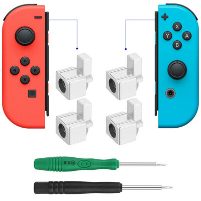 2 Pair Metal Lock Buckle Latch For Nintendo Switch NX Joy-Con Controller NS Tool