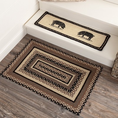 VHC Brands Sawyer Mill Small Jute Rectangular Area Rug Farmhouse Country Styl...