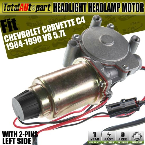 Headlight Headlamp Motor Driver Side for Chevrolet C4 Corvette 1984