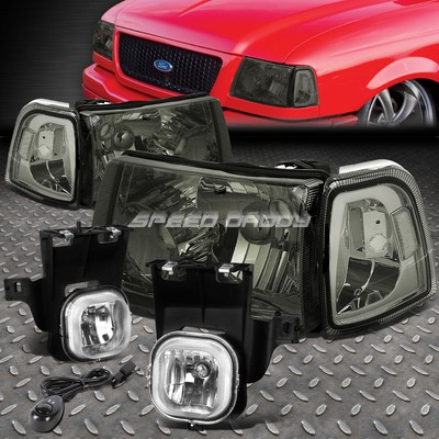 ЗАТЕМНЕННАЯ ФАРА + ЧЕТКИЙ ПОВОРОТНЫЙ СИГНАЛ + ХРОМИРОВАННАЯ ПРОТИВОТУМАННАЯ ФАРА + ВЫКЛЮЧАТЕЛЬ ДЛЯ 06-07 RANGER