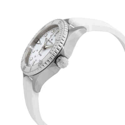 Pre-owned Hamilton Khaki Navy Scuba Quartz White Dial Unisex Watch H82221310