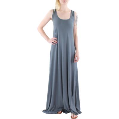 24seven Comfort Apparel Женское макси-платье на бретелях с круглым вырезом и без рукавов BHFO 1725