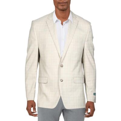 

Lauren Ralph Lauren Mens Lexington Plaid Blazer Спортивная куртка BHFO 5163, Tan/blue