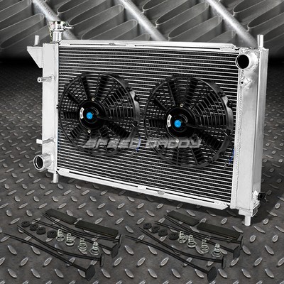 3-РЯДНЫЙ АЛЮМИНИЕВЫЙ РАДИАТОР + 2X12 ВЕНТИЛЯТОРОВ ЧЕРНОГО ЦВЕТА ДЛЯ FORD MUSTANG GT/GTS/SVT V8/V6 94-95 ГОДОВ ВЫПУСКА